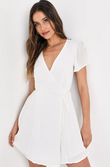 White Wrap Dress