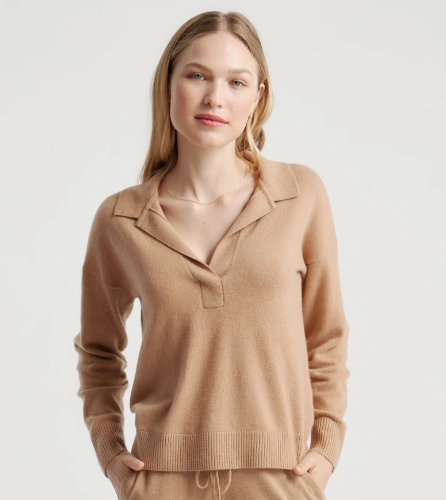 Cashmere Polo Sweater