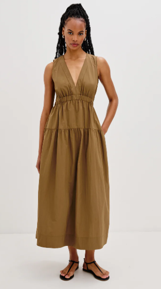 Genevieve dress Sepia